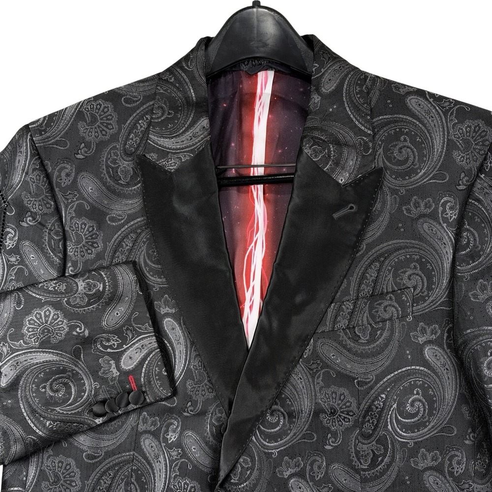 NEW Robert Graham Star Wars Dark Side Blazer Mens 44 Paisley Silk Blend